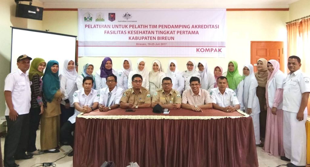 Berakhir Sukses Pelatihan Tim Akreditasi Puskesmas Kabupaten Bireuen