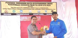 Bersama Instansi Pemerintah, PWI Bireuen Teken MoU Penerimaan Calon Anggota Polri