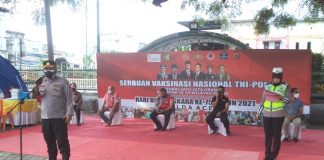 Vaksinasi Nasional TNI-Polri di Bireuen, Ditargetkan Tiga Ribu Orang