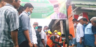 HRD Pasang Patok Titik Nol, Kegiatan KOTAKU di Bireuen Meunasah Capa Dimulai