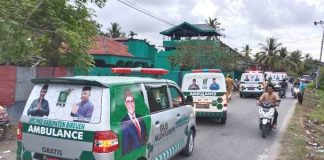 21 Unit Ambulans Gratis Bantuan Gus Muhaimin Tiba di Bireuen