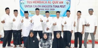 Diikuti 12 Peserta, Calon Tuha Peut Gampong Matang Glumpang Dua Meunasah Dayah Diuji Kemampuan Baca Al-Qur’an
