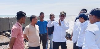 Butuh Anggaran Rp40 Miliar Lagi, HRD Targetkan Tanggul Pemecah Ombak di Pesisir Jeumpa Rampung Tahun Depan