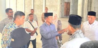 HRD Siap Perjuangkan Dana APBN untuk Tuntaskan Pembangunan Masjid Agung Sulthan Jeumpa Bireuen