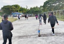 Belum Lama Digunakan, Lintasan Atletik Stadion Utama Paya Kareung Sudah Rusak