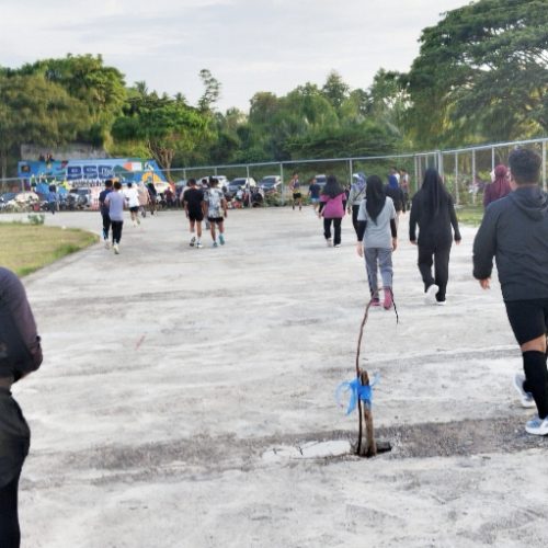 Belum Lama Digunakan, Lintasan Atletik Stadion Utama Paya Kareung Sudah Rusak