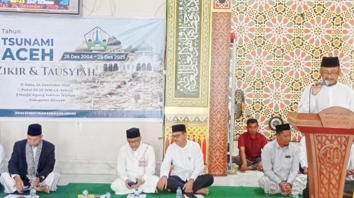 Zikir Akbar di Masjid Agung Bireuen, Kenang 21 Tahun Tsunami Aceh dan Doakan Korban Bencana