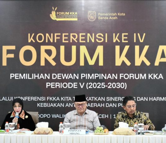 Penguatan Sinergi Daerah, Bupati Bireuen Hadiri Konferensi IV Forum KKA di Banda Aceh