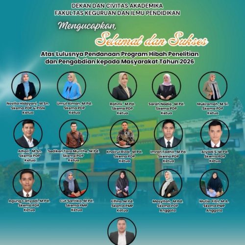 16 Dosen FKIP UNIKI Bireuen Lolos Hibah Penelitian dan Pengabdian Masyarakat 2026, Bukti Lonjakan Kualitas Riset Kampus