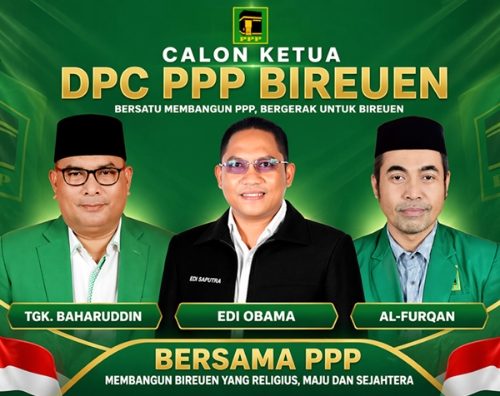 Muscab PPP Aceh Dimulai dari Bireuen, Tiga Figur Berebut Kursi Ketua