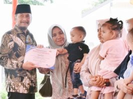 Momentum PID 2026, Pemkab Bireuen Beri Penghargaan kepada 50 Anak Berstatus Imunisasi Dasar Lengkap