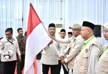 Lepas Keberangkatan Jemaah Haji Kloter BTJ 08 Embarkasi Aceh, Ini Pesan Bupati Bireuen
