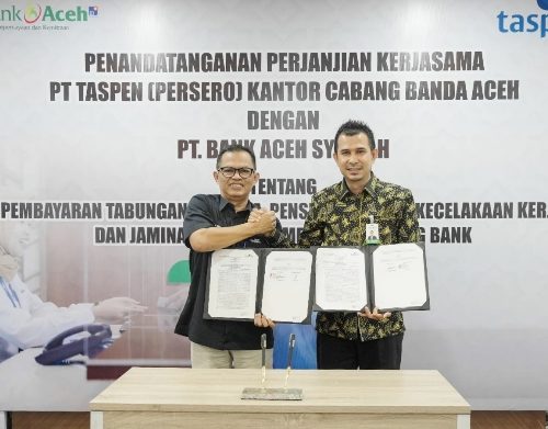 Bank Aceh Syariah dan PT Taspen (Persero) Perkuat Sinergi Layanan Pembayaran Pensiun