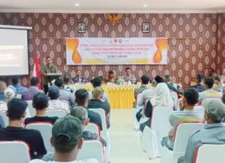 Satlinmas Gampong di Bireuen Dibekali Kesiapsiagaan Hadapi Bencana