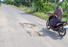 Belum Tuntas Diperbaiki, Jalan Leubu–Ulee Gle Masih Banyak Lubang Berbahaya