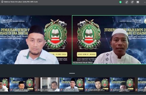 PW APRI Aceh dan Humas Kemenag Aceh Gelar Webinar Penulisan Berita Online