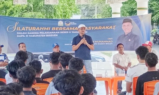 Reses di Bireuen, Yah Fud Komit Bina Generasi Pesepak Bola Muda