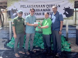 Mahkamah Syar’iyah Bireuen Sembelih 11 Sapi dan Seekor Kambing Kurban