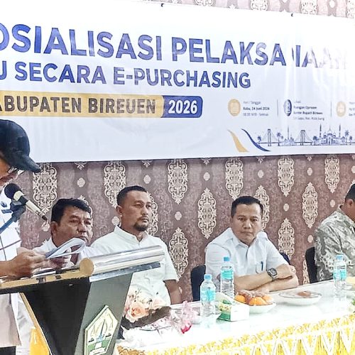 Pemkab Bireuen Sosialisasi Pelaksanaan PBJ dan Bimtek Metode Pemilihan secara E-Purchasing