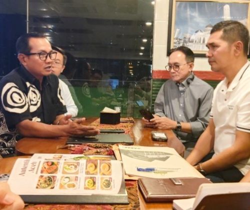 Sekda Aceh dan PLN Pusat Bahas Prospek Pengembangan Pembangkit Listrik Tenaga Surya di Aceh