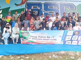 Ulang Tahun Ke-1, Bireuen Squat Club Gelar Syukuran di Lapangan Paya Kareung