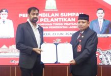 Gubernur Aceh Lantik Misran Fuadi sebagai Kepala Dinas Syariat Islam