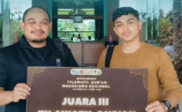 T. Ijlal Mudhaffar Harumkan UNIKI dan Aceh, Raih Juara III MTQ Mahasiswa Nasional 2026