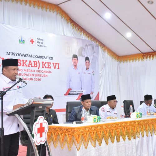 Buka Muskab VI, Bupati Bireuen: PMI Mitra Strategis Pemerintah