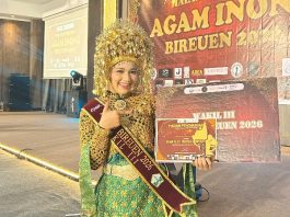 Qaffah Nafisa, Mahasiswi Agribisnis Fakultas Pertanian Umuslim Dinobatkan sebagai Wakil III Inong Bireuen 2026
