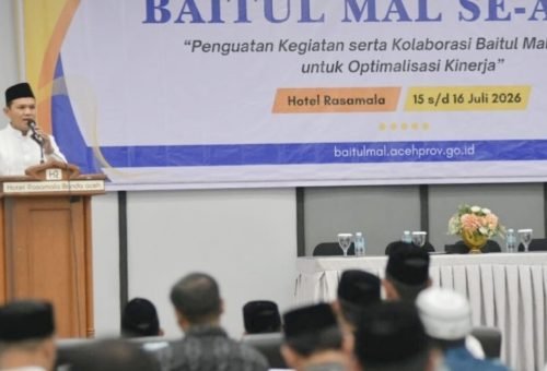 Wagub Aceh Minta Baitul Mal Kelola Zakat, Infak dan Sedekah Secara Transparan agar Dipercaya Masyarakat
