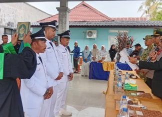 Tiga Keuchik Definitif di Jeumpa Dilantik, Camat Ingatkan Kelola Dana Desa Secara Transparan