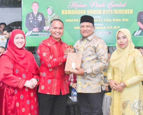 Pisah Sambut Dandim 0111/Bireuen, Bupati Mukhlis Tegaskan Komitmen Perkuat Sinergi dengan TNI