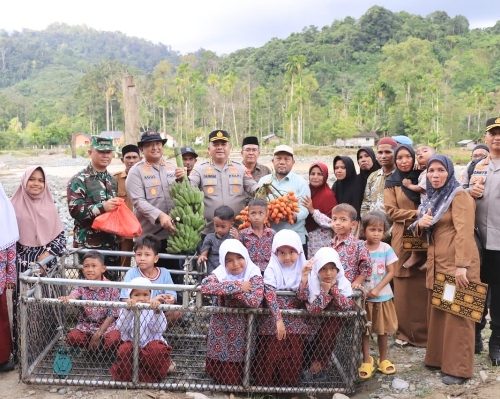 Usai Tinjau Jembatan Darurat yang Viral di Aceh Barat, Polda Aceh Siapkan Jembatan Gantung