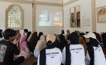Peringati Hari Anak Nasional, Mahasiswa KKN Tanah Rencong UIN Sunan Kalijaga Yogyakarta Ajak Anak-anak Belajar Lewat Film Edukasi