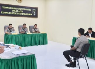 Anggota Polres Aceh Selatan yang Terlibat Dugaan Perampokan Toko Emas Dijatuhkan Sanksi PTDH