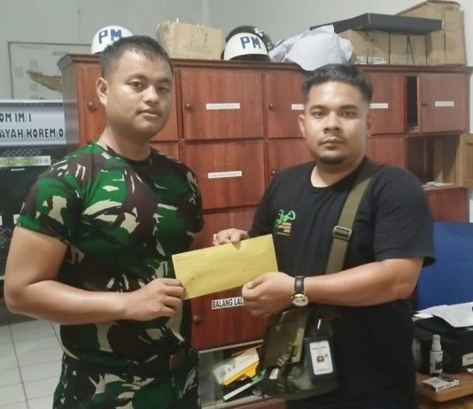 PWI Lhokseumawe Tempuh Jalur Hukum, Dugaan Penganiayaan Wartawan Dilaporkan ke Denpom