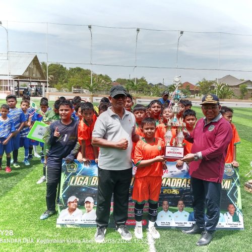 MIN 12 Bireuen Juara Liga Bola Kaki Mini ke-3 Jenjang MI se- Kabupaten Bireuen