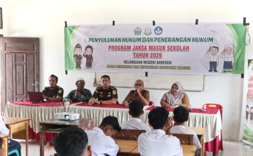 Puluhan Siswa SMP di Bireuen Ikuti Sosialisasi dan Advokasi Penyuluhan serta Penerangan Hukum