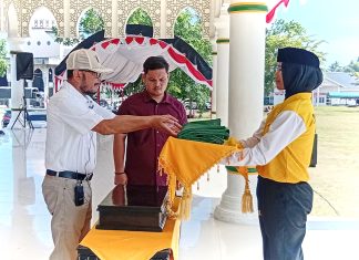 Calon Paskibraka Bireuen Gladi Bersih Upacara HUT ke-81 RI
