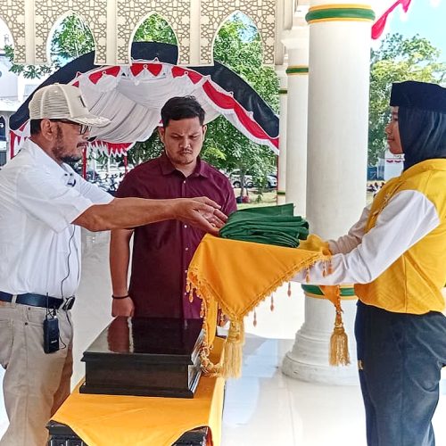 Calon Paskibraka Bireuen Gladi Bersih Upacara HUT ke-81 RI