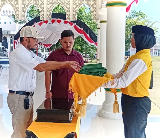 Calon Paskibraka Bireuen Gladi Bersih Upacara HUT ke-81 RI
