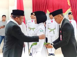 Bupati Bireuen Kukuhkan 35 Anggota Paskibraka 2026