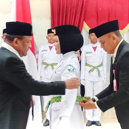 Bupati Bireuen Kukuhkan 35 Anggota Paskibraka 2026