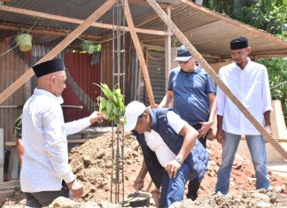 Bupati Bireuen Letakkan Batu Pertama Pembangunan 34 Unit Rumah Layak Huni