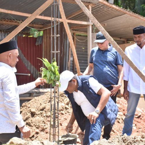 Bupati Bireuen Letakkan Batu Pertama Pembangunan 34 Unit Rumah Layak Huni