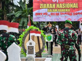 Kapolres Bireuen Pimpin Upacara Ziarah Nasional HUT ke-81 RI