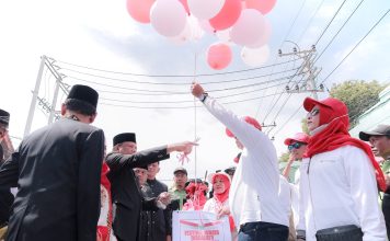 Dilepas Bupati Mukhlis, Pawai Budaya HUT ke-81 RI di Bireuen Meriah