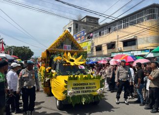 Polres Bireuen Sukses Amankan Pawai Karnaval HUT ke-81 RI di Pusat Kota Bireuen
