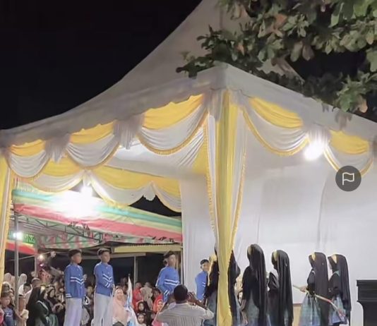 Drama Laksamana Keumalahayati MTsN 10 Bireuen Hipnotis Warga Makmur