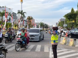 Gatur Pagi, Satlantas Polres Bireuen Ciptakan Ruang Keselamatan bagi Pengguna Jalan